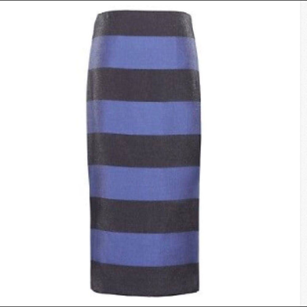 Banana Republic Rugby Stripe Midi Skirt Size 2 New